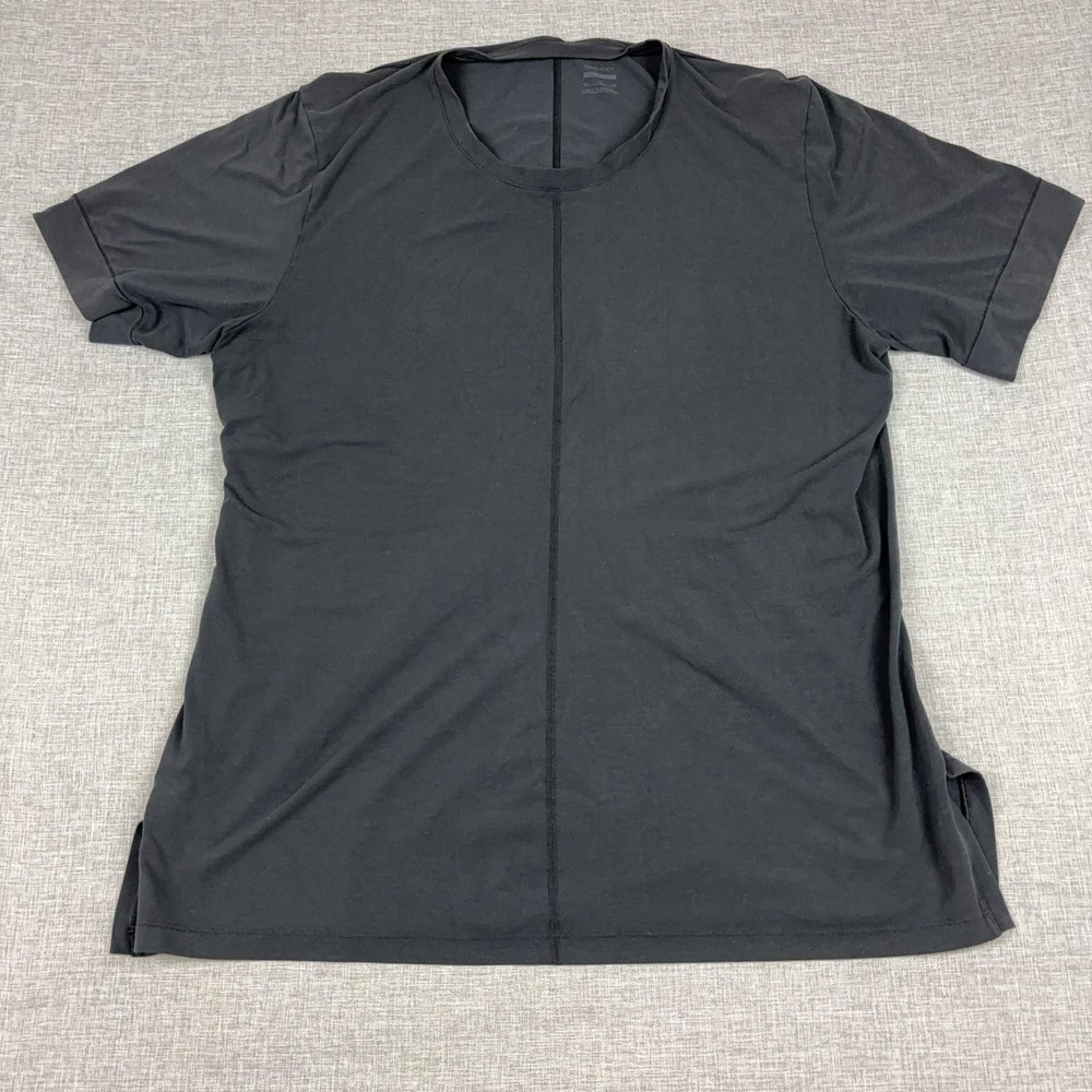 Nike Yoga Dri-FIT Shirt Mens XL Black Stretch Lyocell Training BV4034-010
